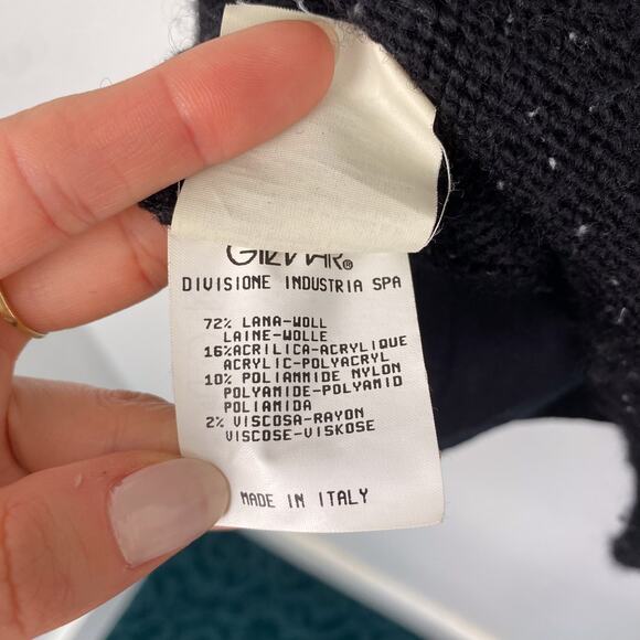 Iceberg Men's Wool Full Zip Jacket Black - Picture 4 of 8